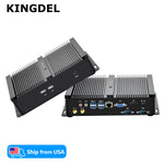 Industrial Fanless Mini Computer i5 7x24 Hours Operation 2xCOM RS232 4GB+512GB SSD US Warehouse Ready to Ship