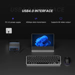 US Shipping BOSGAME M4 Neo Mini PC AMD Ryzen 7 7840HS DDR5 PCle SSD USB4 Dual 2.5G LAN Wi-Fi 6E