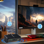 KINGDEL Powerful Industrial Mini PC Core i5-10200H/10300H 16GB DDR4 RAM 512GB NVMe SSD 4K 4096x2304 3xHD 6xCOM