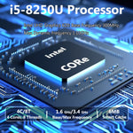 US Stock Fanless Mini PC, Core i5-8250U CPU, DDR4 RAM/NVMe SSD, 4K UHD Dual Display, 2xRS232 COM, Personal Mini Desktop Computer