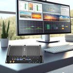 US Stock Mini PC, Core i5, 8GB RAM+256GB SSD, Fanless Industrial Pc with 2xCOM RS232, Dual Display