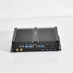 11th Gen i7 Fanless Mini PC 32GB RAM 1TB NVMe SSD 4K UHD Dual RS232 COM Full Metal Industrial Desktop Computer
