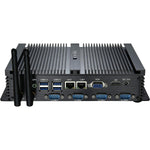 KINGDEL Industrial Mini PC, Celeron 1007U/1037U, 8GB RAM/128GB SSD, 4x RS232 COM, 2x Gigabit NICs, Fanless