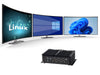 KINGDEL Fanless Mini PC Core i7 10th Generation 16GB DDR4 RAM 1TB NVMe SSD 3xHD 4K 4096x2304, 2xRJ45 Giga LAN 6xCOM