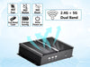 US Stock Fanless Mini PC, Core i5-8250U CPU, DDR4 RAM/NVMe SSD, 4K UHD Dual Display, 2xRS232 COM, Personal Mini Desktop Computer