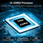 Industrial Fanless Mini Computer i5 7x24 Hours Operation 2xCOM RS232 4GB+512GB SSD US Warehouse Ready to Ship
